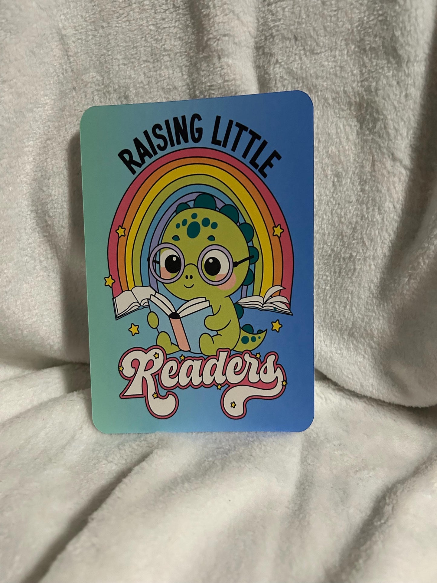 Raising little readers ombre kindle e reader insert card for clear case, kindle accessory decoration, kindle, paperwhite, oasis12th gen