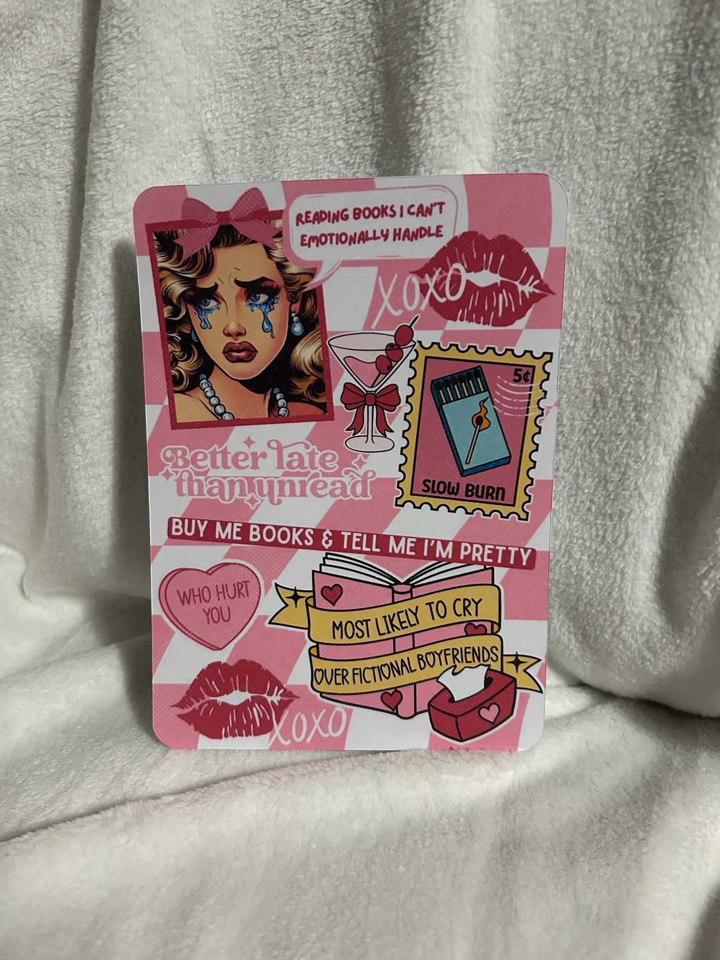 The glam reader sticker style kindle e reader insert card for clear case, kindle accessory decoration, kindle, paperwhite, oasis12th gen