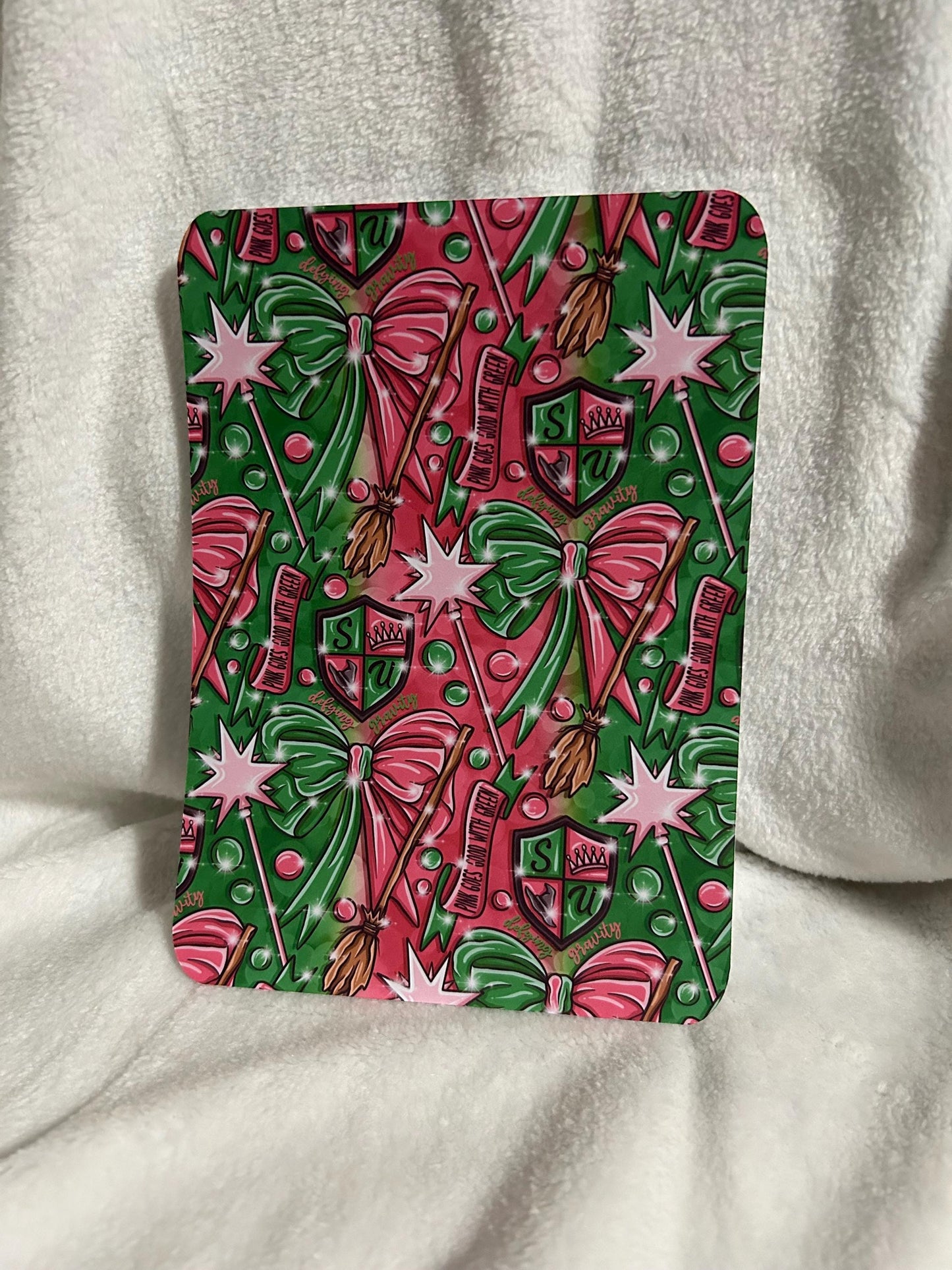 Pink and green defy gravity kindle e reader insert for clear case, kindle accessory, kindle, paperwhite, oasis, scribe 10th 11th gen