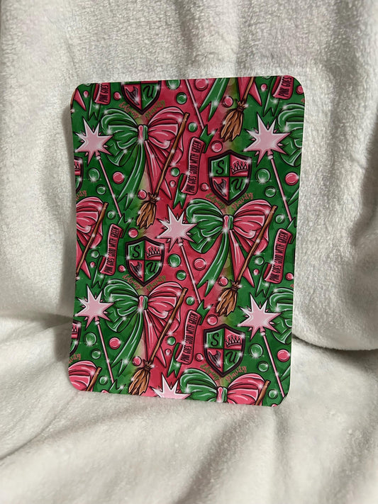 Pink and green defy gravity kindle e reader insert for clear case, kindle accessory, kindle, paperwhite, oasis, scribe 10th 11th gen