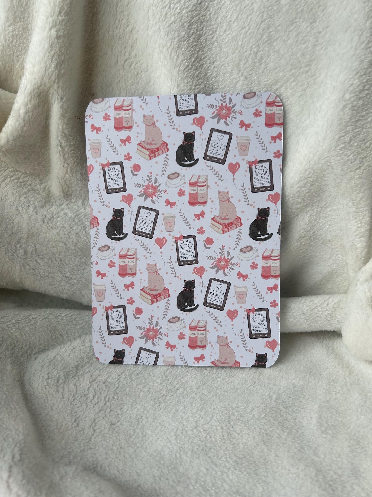 Love cats kindle e reader insert card for clear case, kindle accessory decoration, kindle, paperwhite, oasis, scribe 10th 11th gen