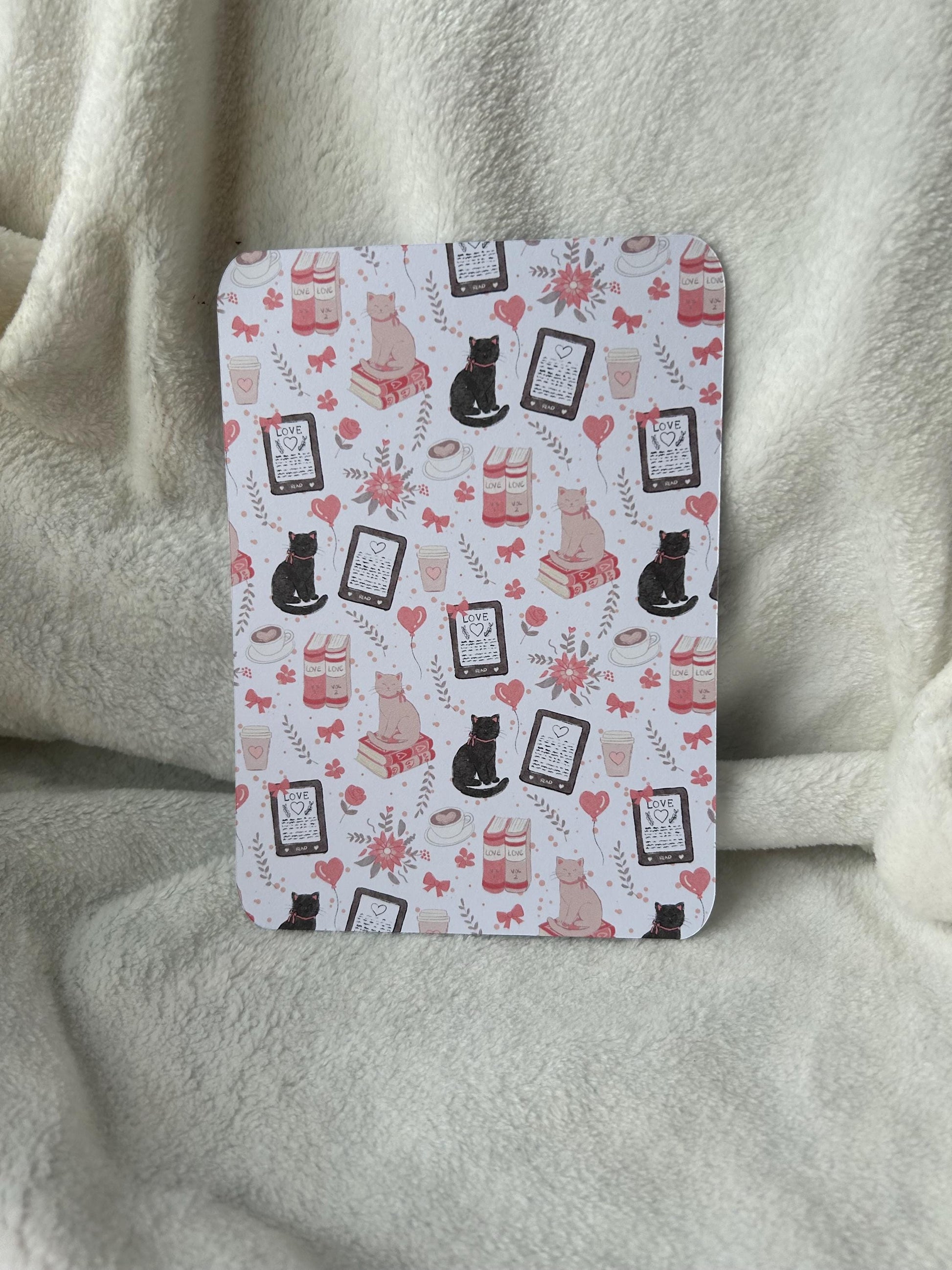 Love cats kindle e reader insert card for clear case, kindle accessory decoration, kindle, paperwhite, oasis, scribe 10th 11th gen