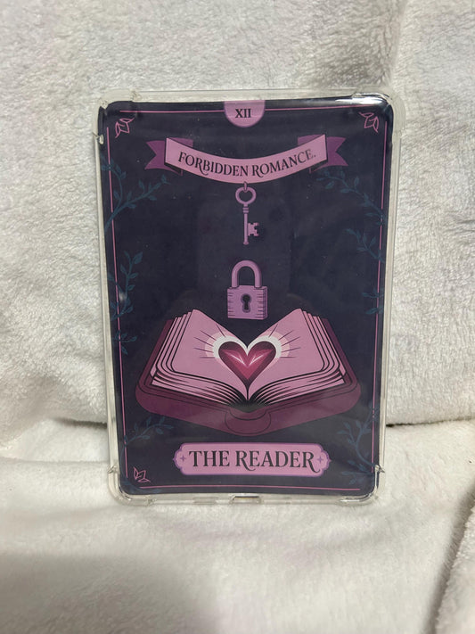 The reader tarot style kindle e reader insert card for clear case, kindle accessory decoration, kindle, paperwhite, oasis