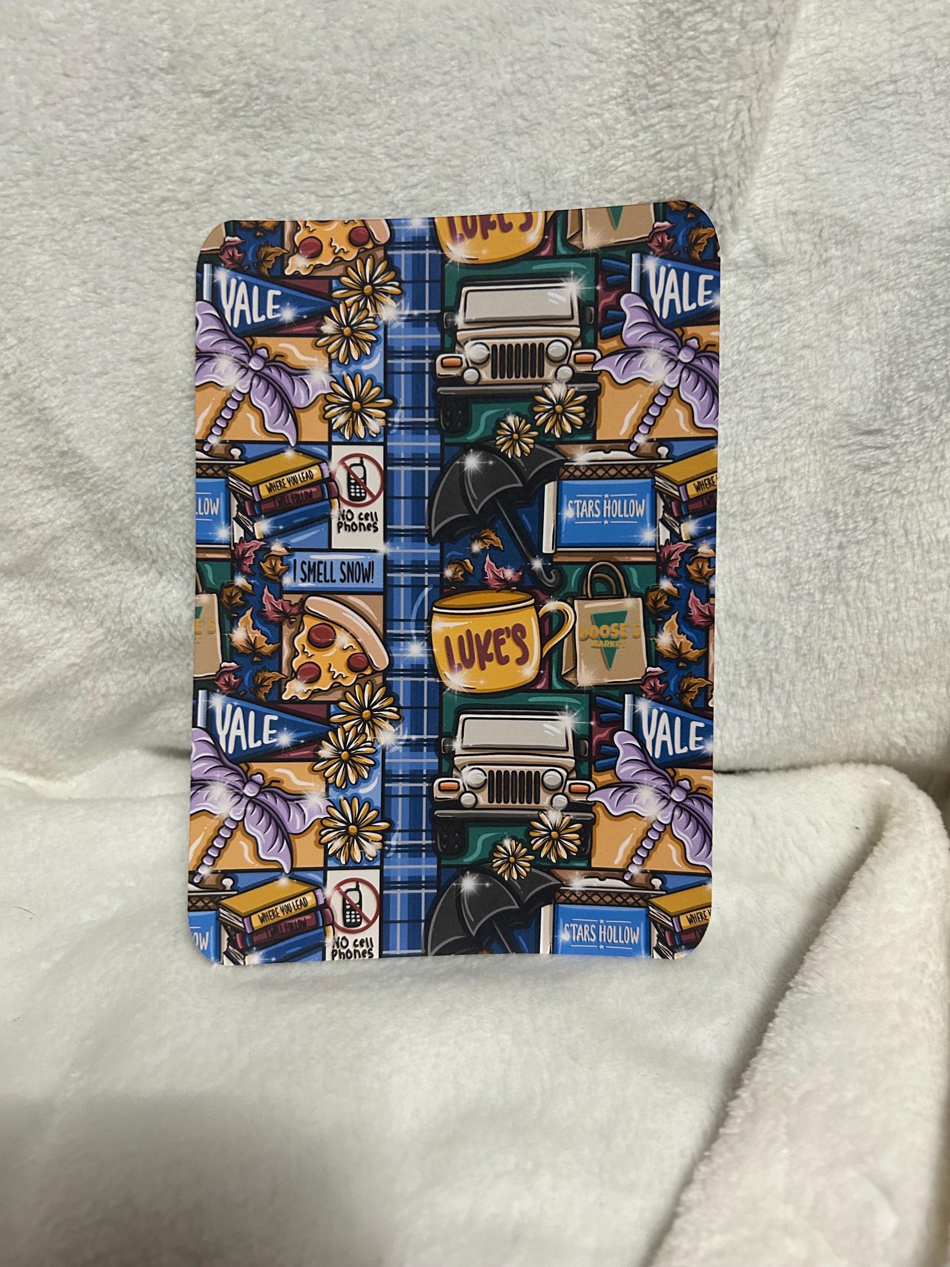 Gilmore plaid tartan kindle e reader insert card for clear case, kindle accessory decoration, kindle, paperwhite, oasis, scribe