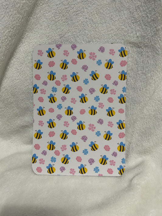 Bees in the flowers bookish kindle e reader insert for clear case, kindle accessory, kindle, paperwhite, oasis, scribe 10th 11th 12th gen