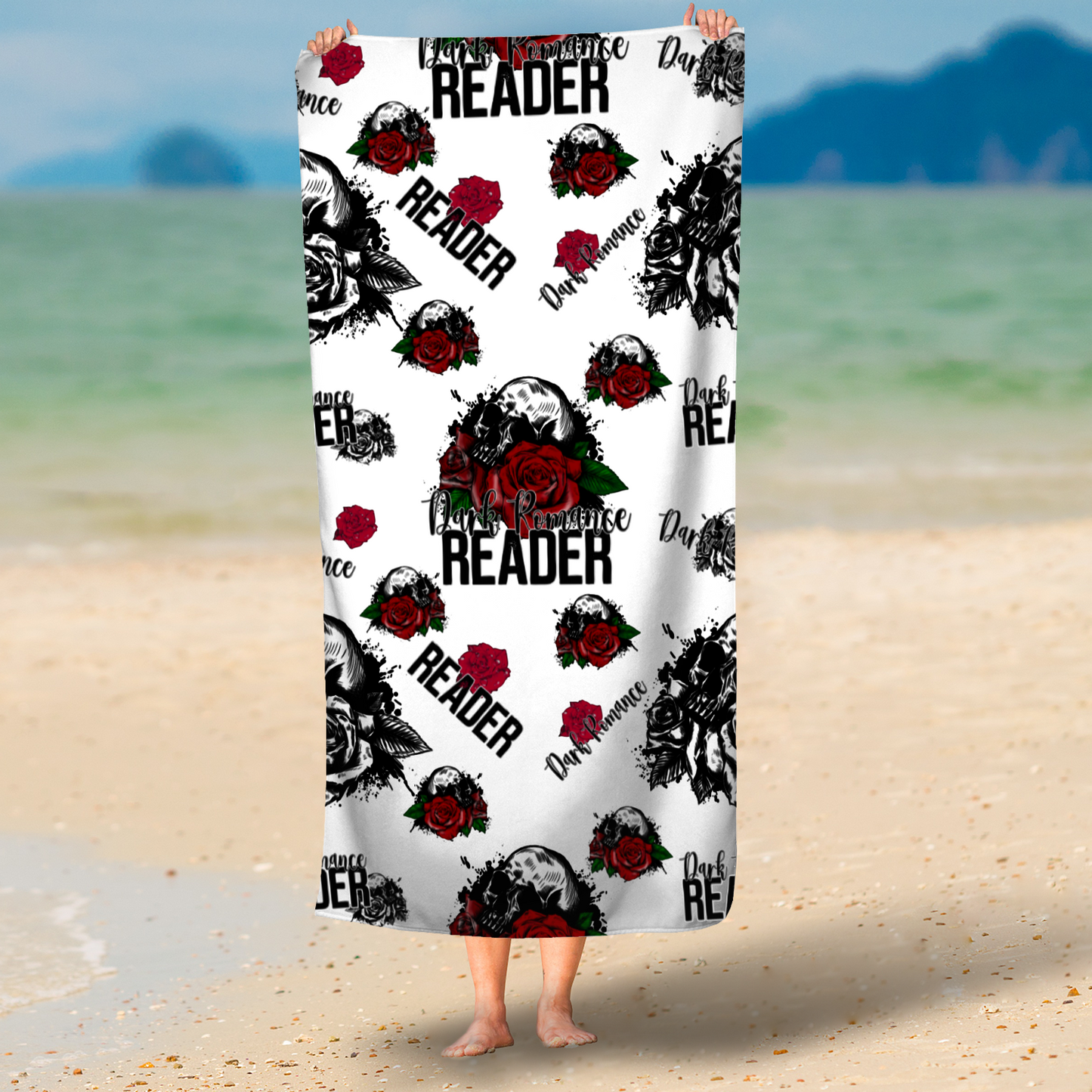 Dark Romance reader bookish beach towel