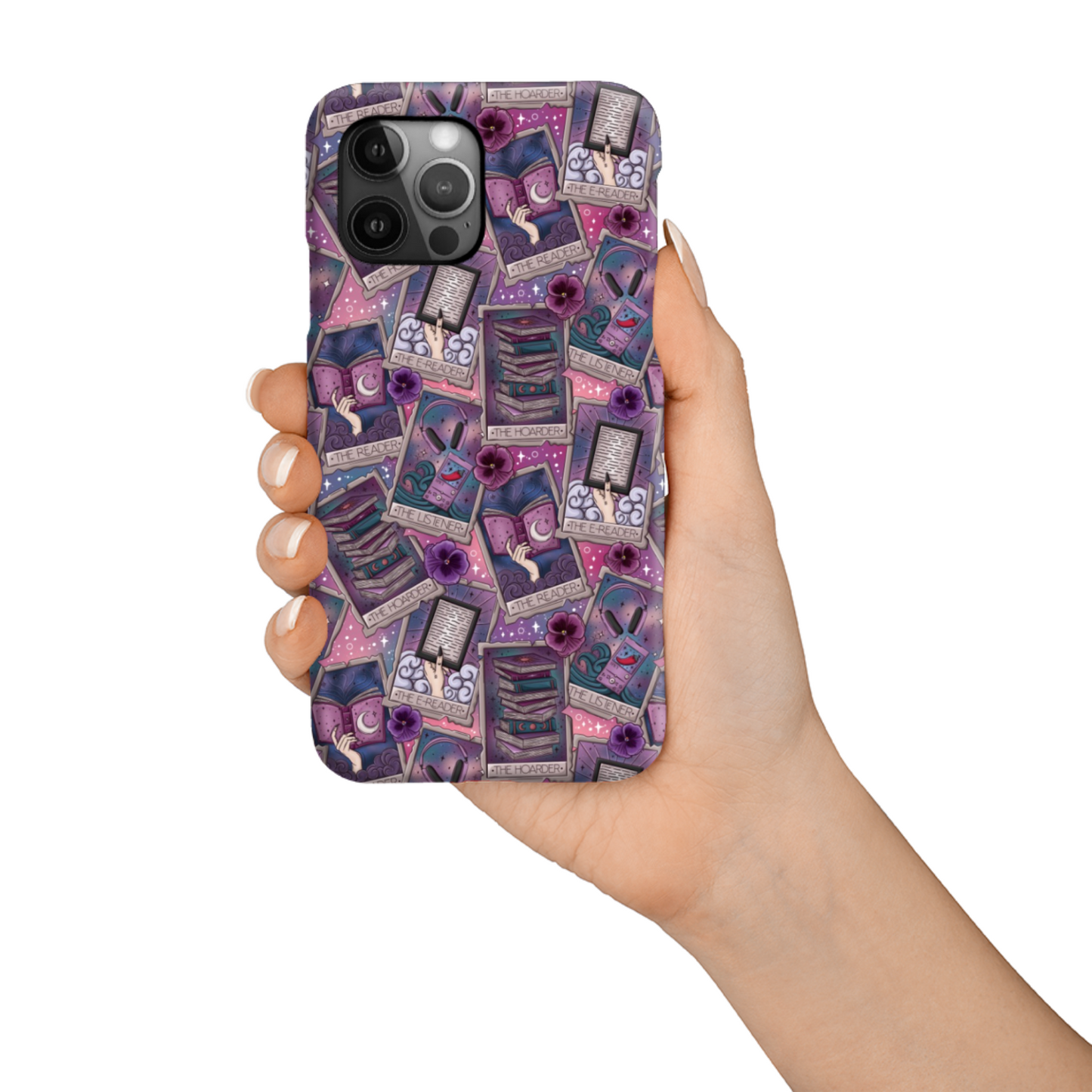 Tarot and tomes bookish iphone and samsung phone case