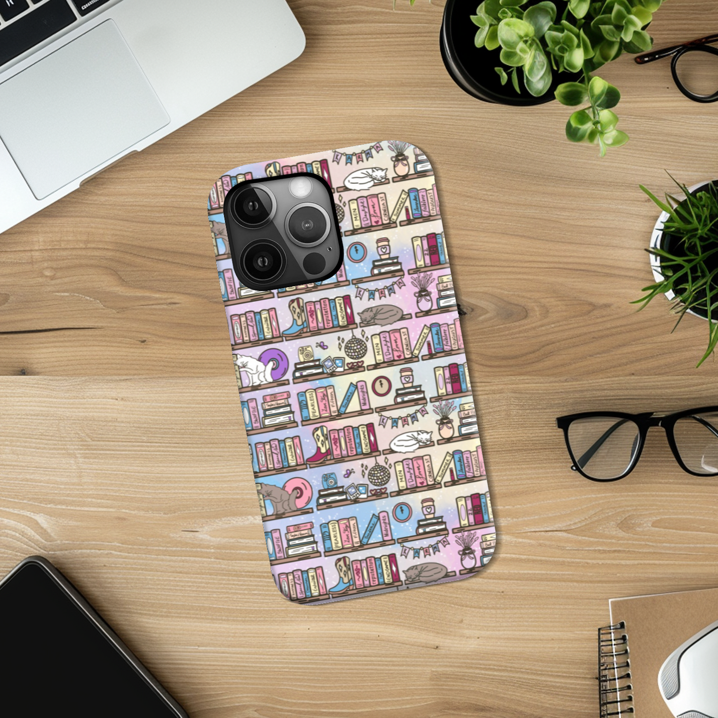 Taylors bookshelf bookish iphone and samsung phone case