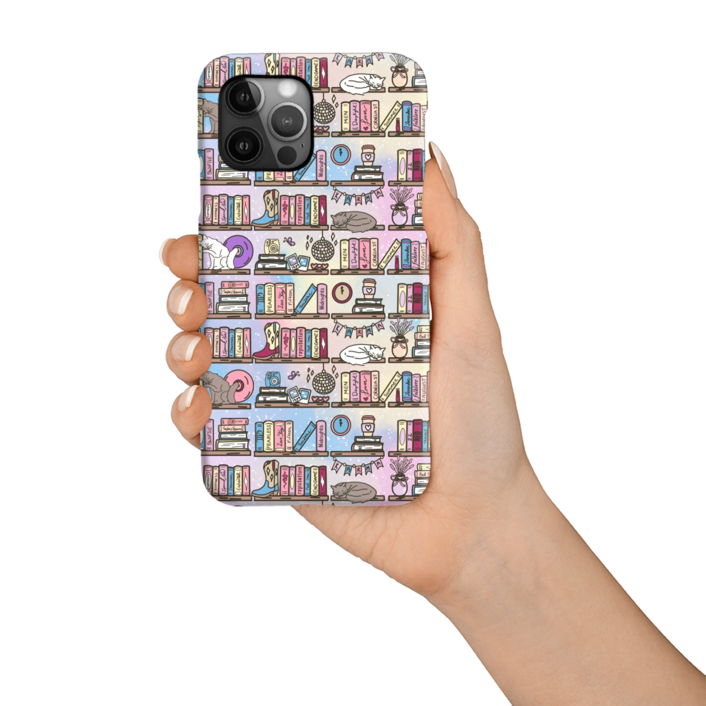 Taylors bookshelf bookish iphone and samsung phone case