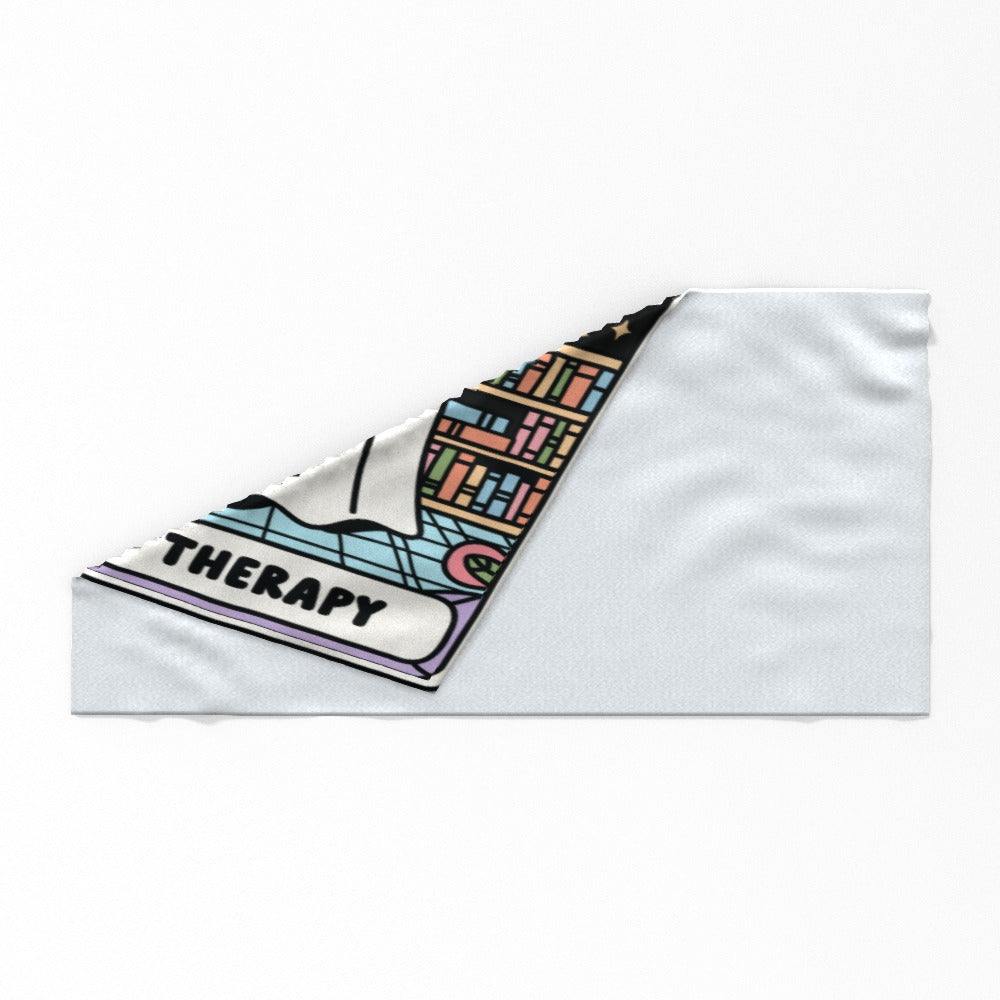 Bookshopping is my therapy 140 x 70 beach towel